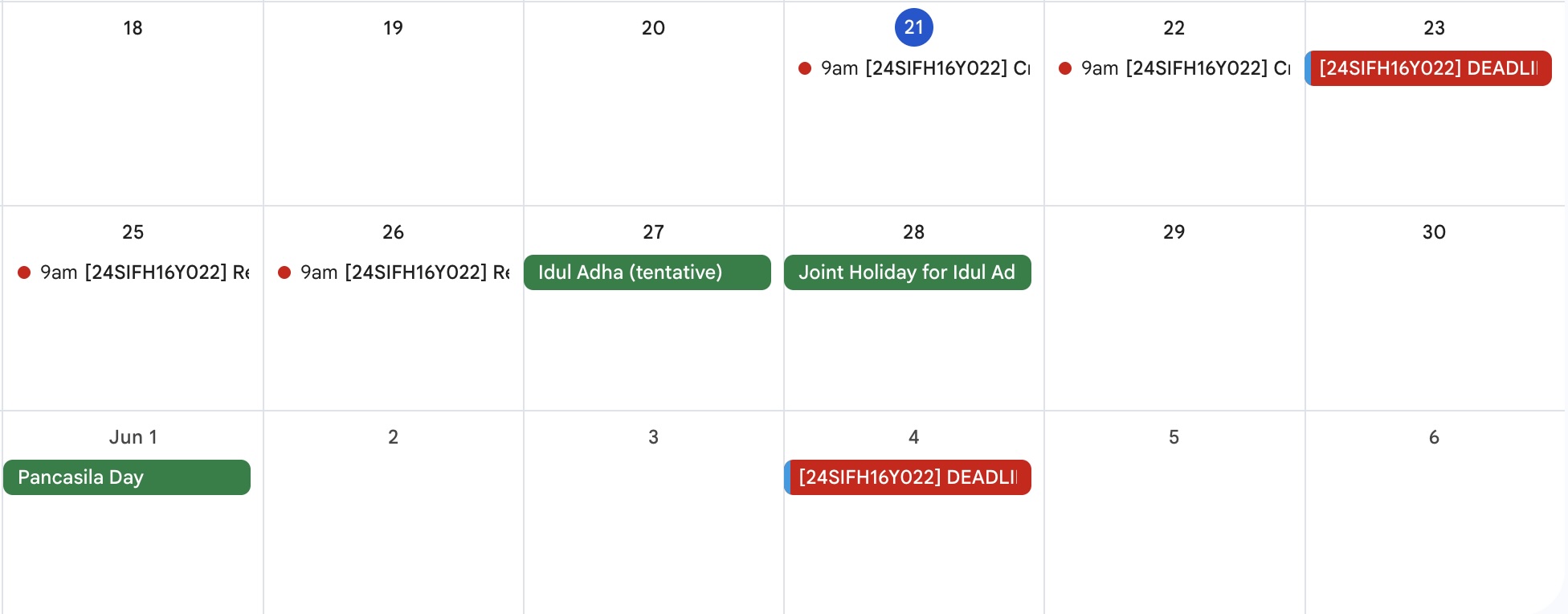 ADK Scheduled