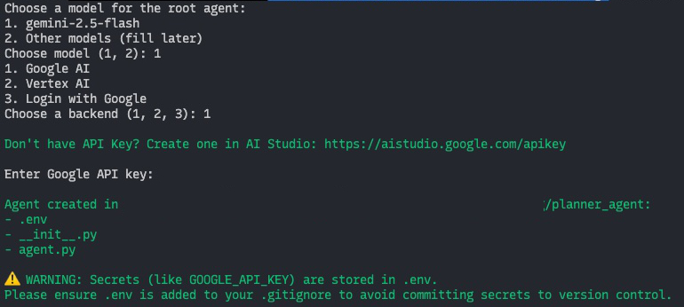 Initialize ADK Project