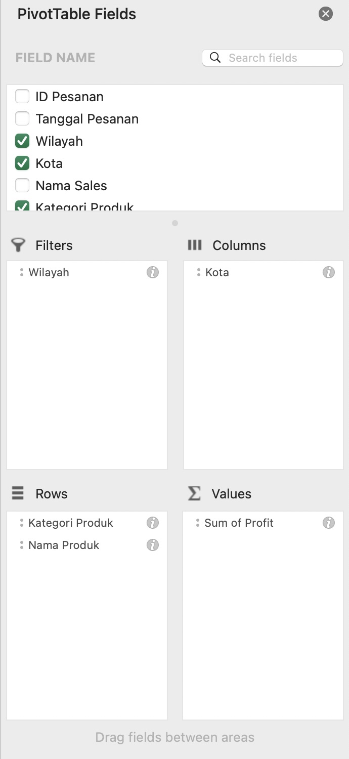 PivotTable Layout