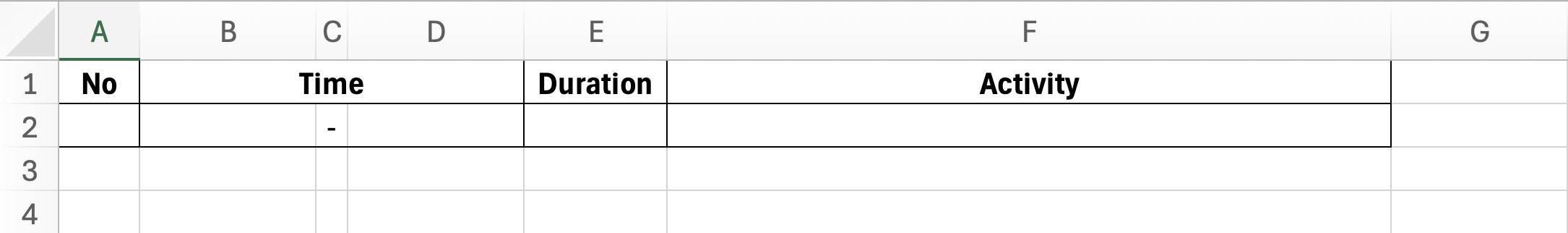 Rundown Template